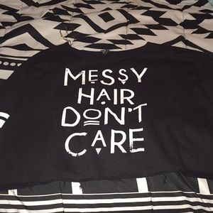 Long sleeve crop top